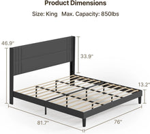 Load image into Gallery viewer, Lofka King Bedroom Furniture Set - Includes One King Bed Frame, Two Nightstands and 2 Dressers for Modern Home Decor