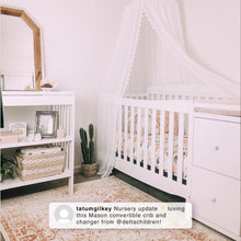Load image into Gallery viewer, Delta Children Mason 6 - in - 1 Convertible Crib and Changer. Gray