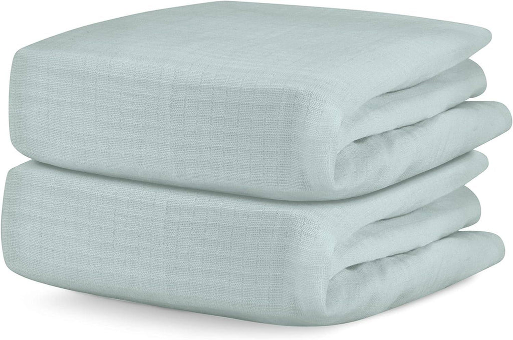 Newton Baby 2-Pack Organic Cotton Breathable Crib Sheets in Sage