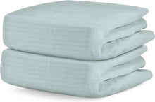 Load image into Gallery viewer, Newton Baby 2-Pack Organic Cotton Breathable Crib Sheets in Sage
