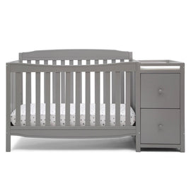 Delta Children Mason 6 - in - 1 Convertible Crib and Changer. Gray