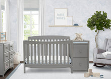 Load image into Gallery viewer, Delta Children Mason 6 - in - 1 Convertible Crib and Changer. Gray