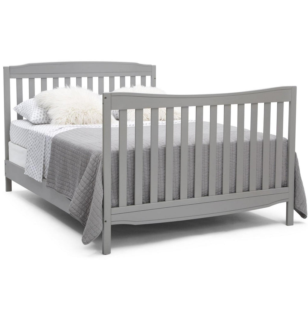 Delta Children Mason 6 - in - 1 Convertible Crib and Changer. Gray