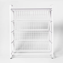 Load image into Gallery viewer, 4 Drawer Metal Storage Organizer White - Brightroom
