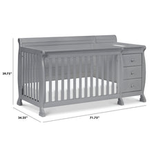 Load image into Gallery viewer, Davinci Kalani 4 - in - 1 Convertible Crib &amp; Changer in Grey